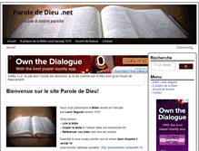 Tablet Screenshot of parolededieu.net